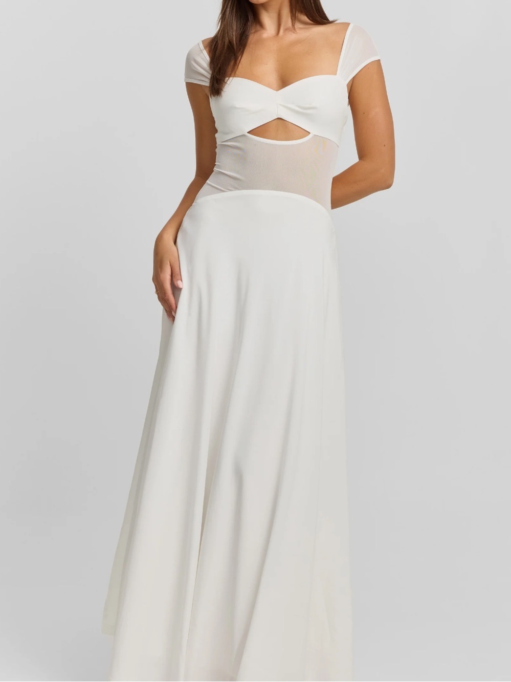 Anastasia White Maxi Dress — Sasha Therese- Brand New Never Worn in Packaging